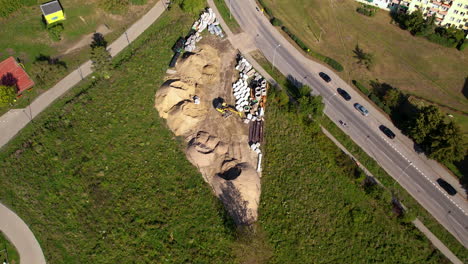 Overhead-View-of-Witomino,-Gdynia,-Poland---Aerial