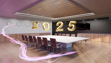 Futuristic-Boardroom-Welcoming-2025-golden-ballon