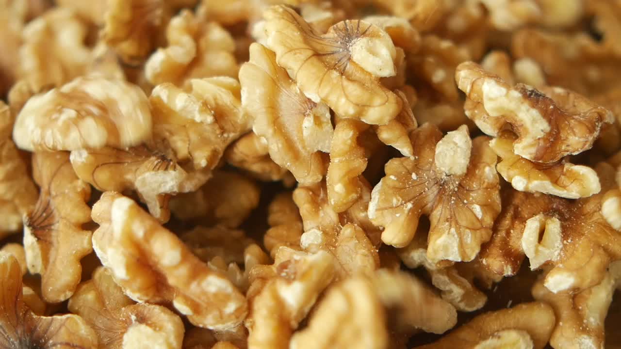 Close-up of Shelled Walnuts