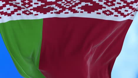 el bucle sin costuras de la bandera de bielorrusia.