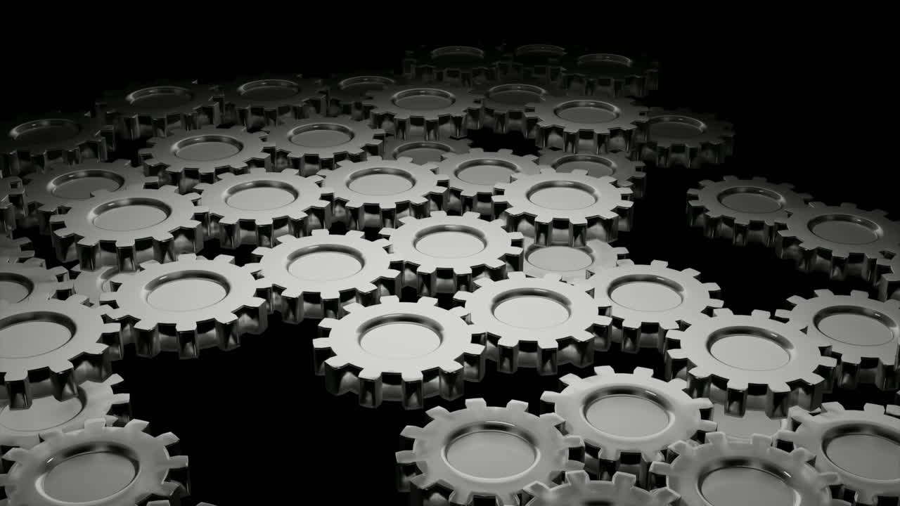 3d-рендеринг металлических зубчатых колес