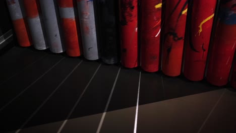 colorful painted columns