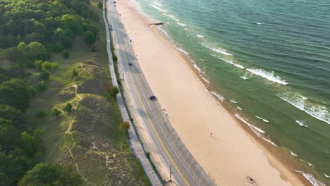 Tilting-from-a-walkway-and-road-to-the-lakeshore