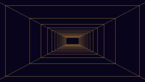 intertwined black and gold squares create a mesmerizing visual pattern