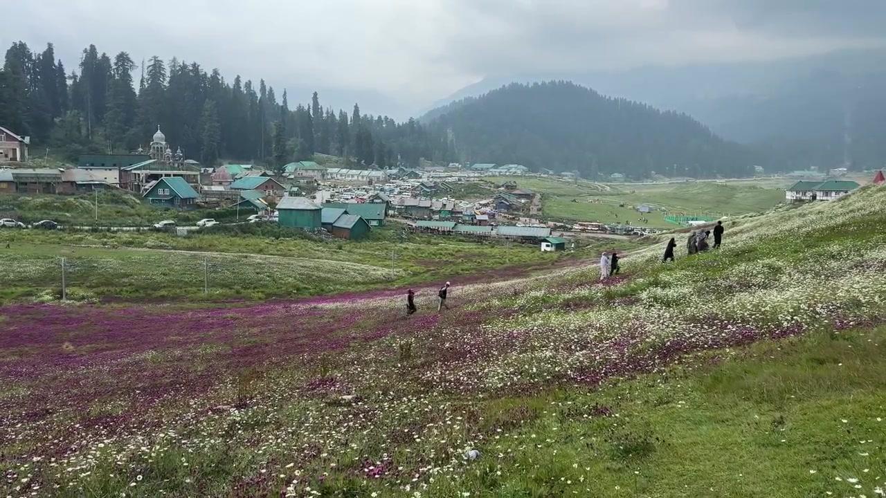 Keşmir Gulmarg Çekim Yerleri, bir turistik seyahat destinasyonu.