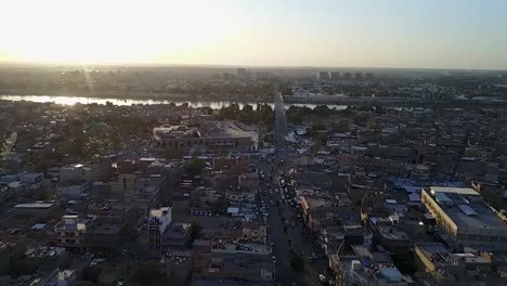 arial view of  baghdad city