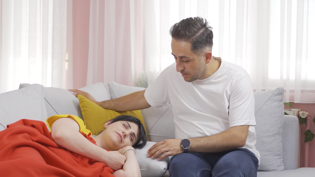 The man who takes care of his sick wife.
