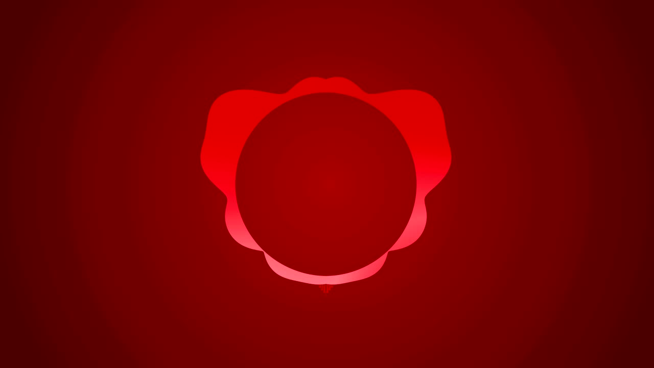 4k 오디오 스트럼 애니메이션 - 빨간색 배경