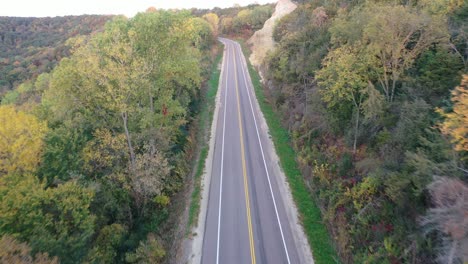 scenic autumn country road