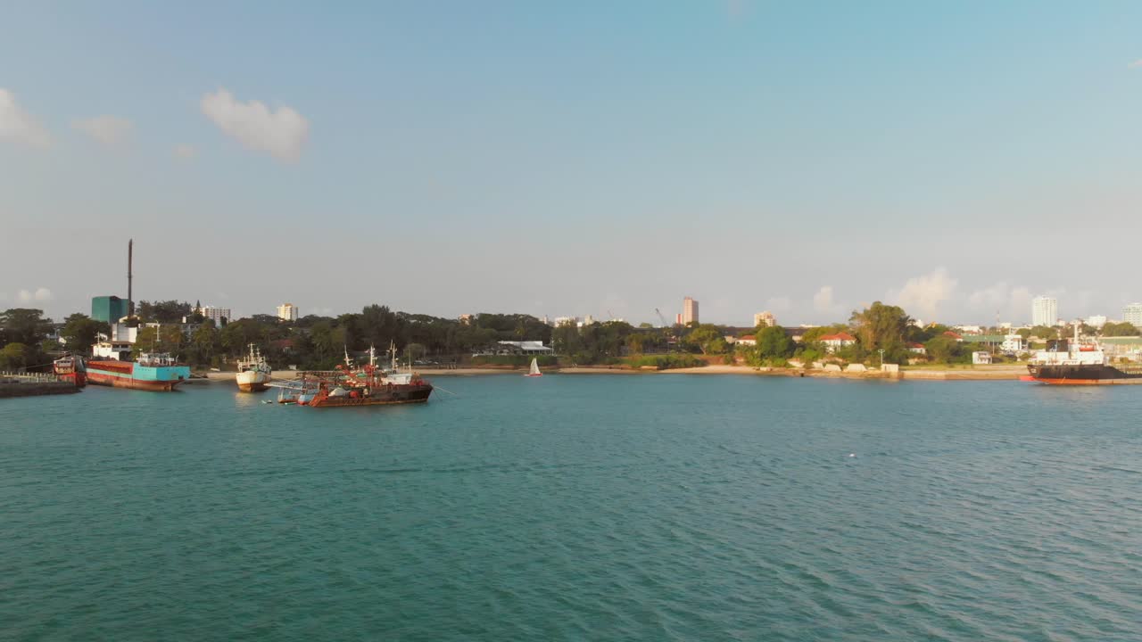 Il nuovo porto di Mombasa, Kenya. Riprese aeree