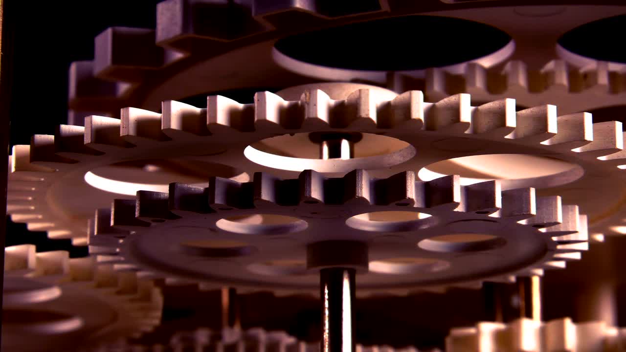 Abstract Retro Clock Gears