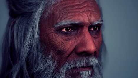 portrait of an indian old man