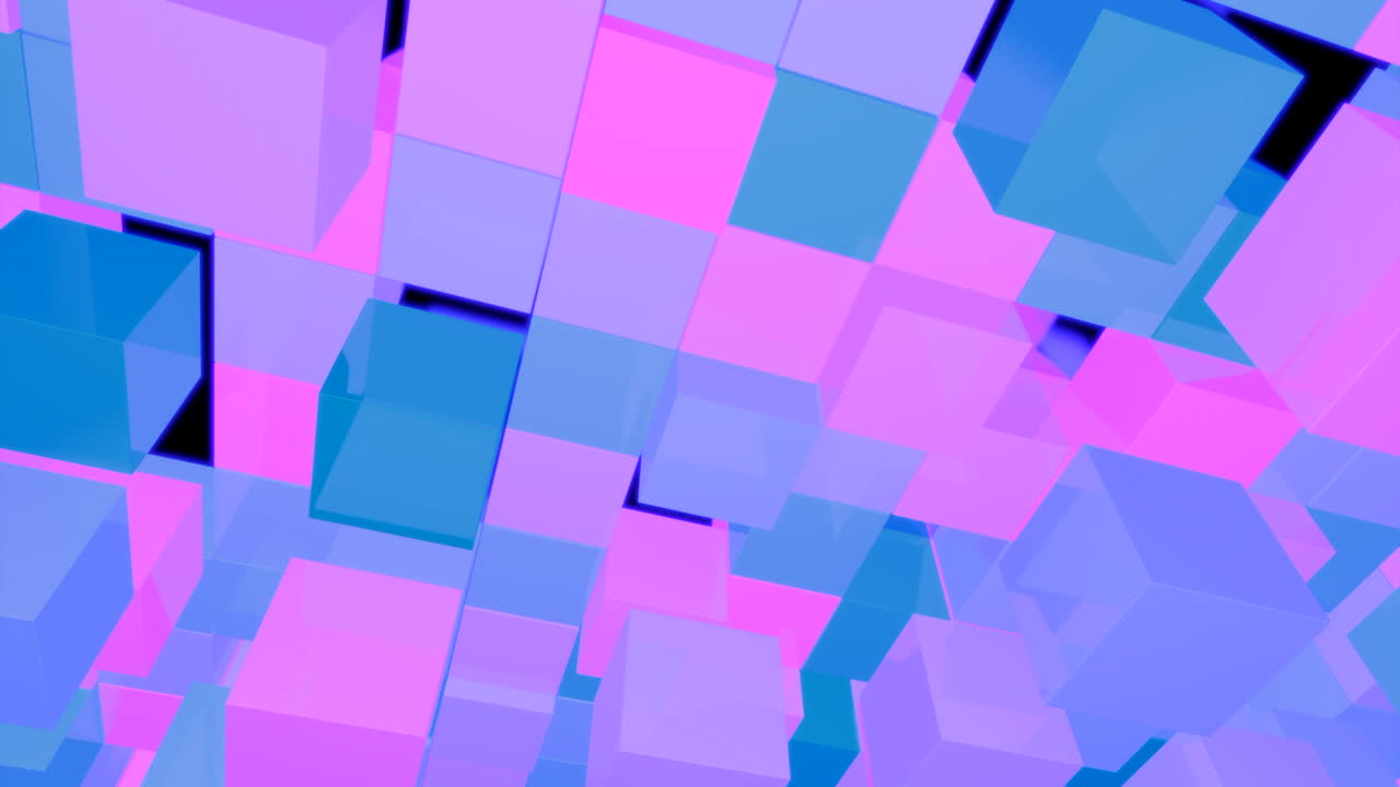 Abstract 3D Geometric Cubes Background
