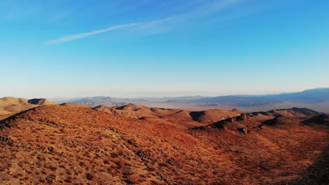 southwest mountain scene in aerial panorama