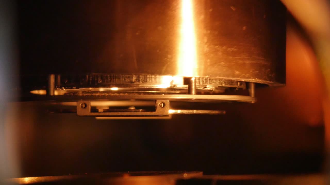 산업 기계 부품의 클로즈업