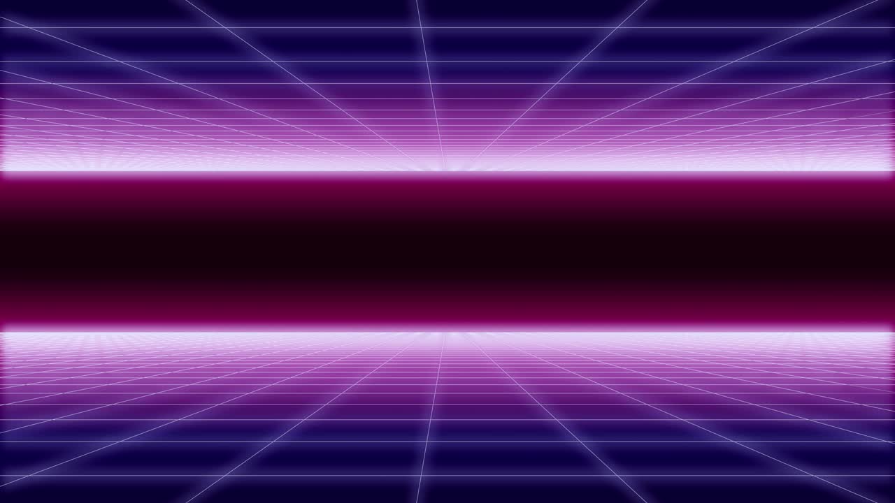 synthwave net and 2 sides horizontal Background 3d