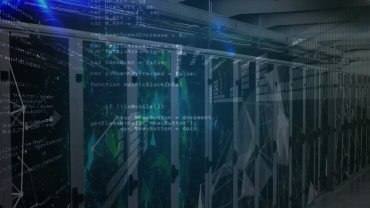 Animation of data processing over computer servers