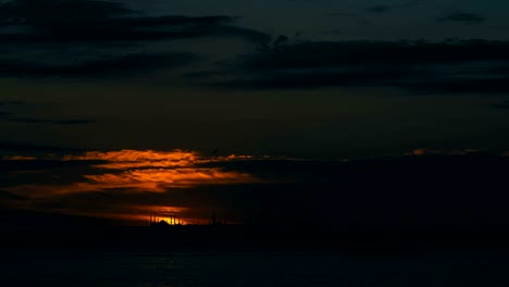 el atardecer de estambul, turquía