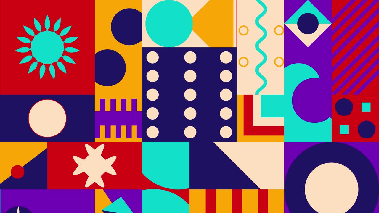 Bauhaus Style Animated Background