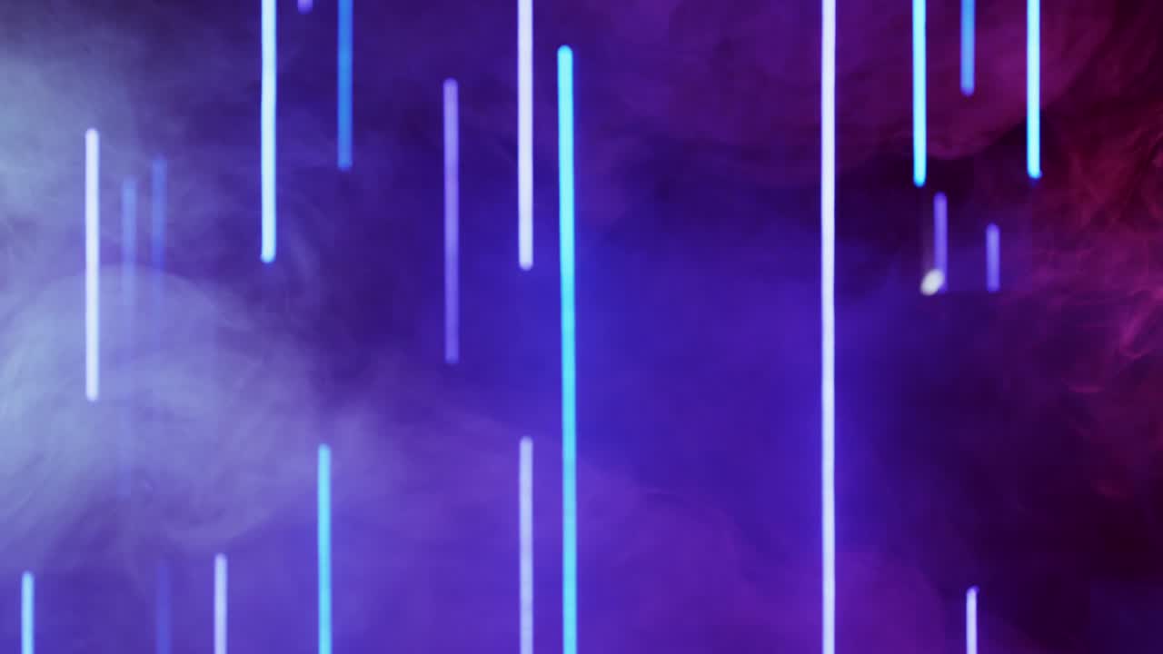 neon light fog color steam phantom blue background