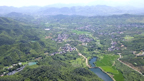 4k-Aldeas-En-La-Provincia-De-Zhejiang,-China