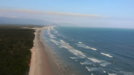 aerial tropical brazilian beach view