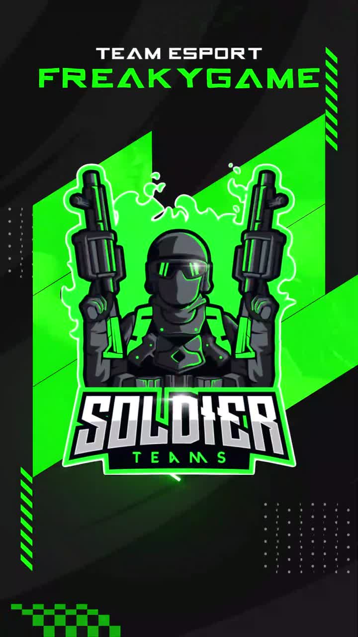 Gaming Team Introduction with Animated Logo Reveal