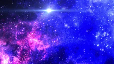 universo y nubes nebulosas a su alrededor