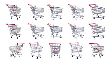 carrito giratorio de supermercado, sitio web de comercio electrónico carrito de compras giratorio