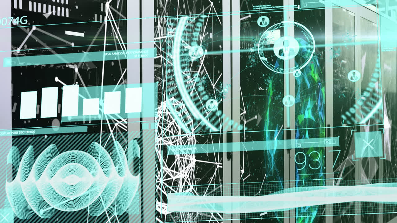 서버를 통해 다양한 데이터 처리의 애니메이션