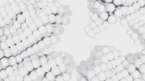 Animation-of-3D-balls-moving-against-white-background