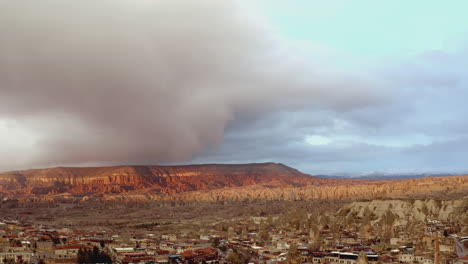 cappadocia sunset view from above