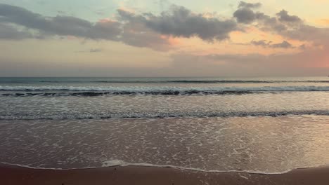 sunset beach scene