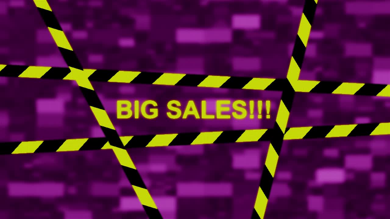 빅 픽셀 컴퓨터 스크린 애니메이션