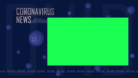 oronavirus News Full Frame Animated Graphic With Insert