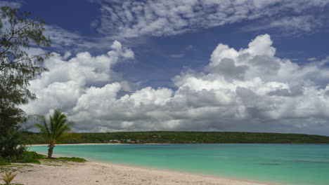 Boiling-monsoon-clouds-over-Lifou-Island,-New-Caledonia