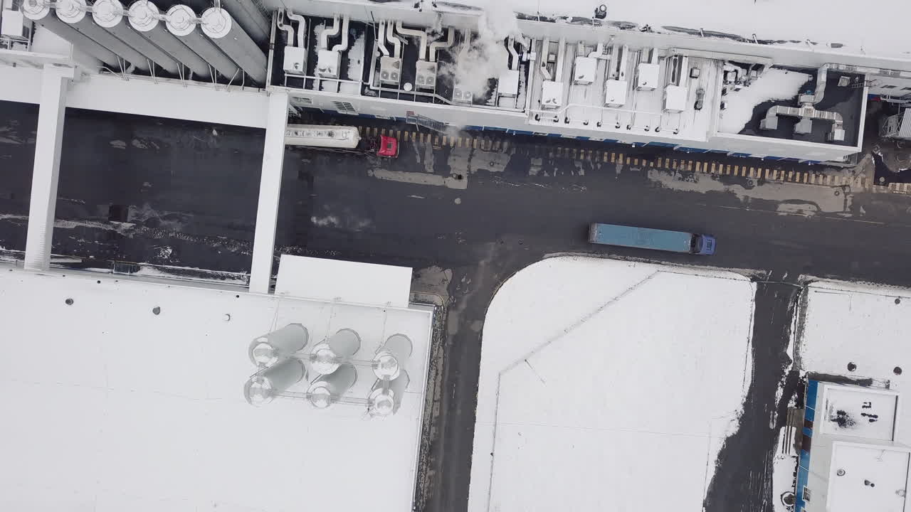 Industrial Facility in Winter