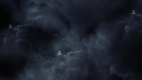 4k thunderstorm, dark clouds in the sky