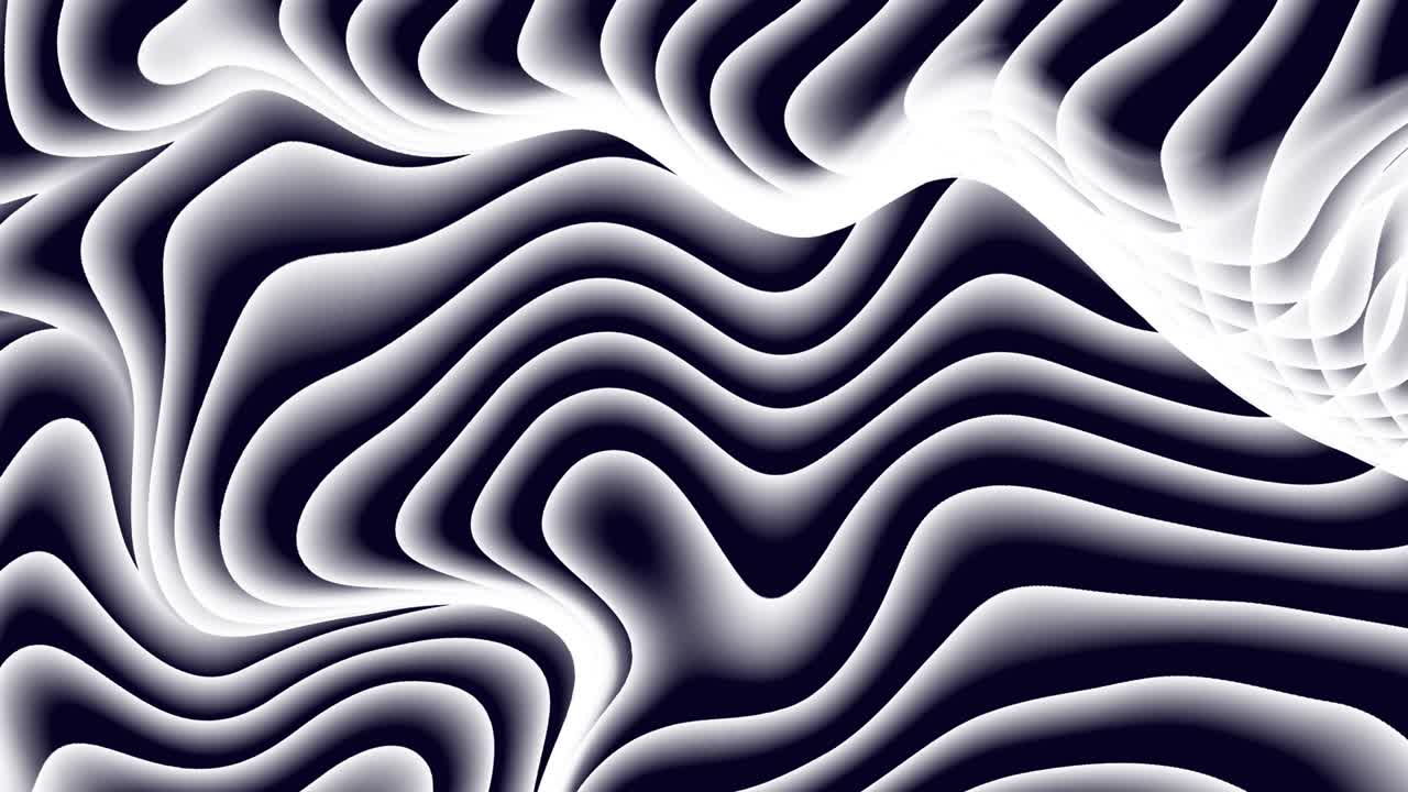 Animated white liquid color smooth wavy background motion video