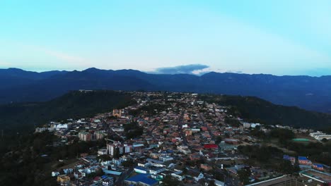 take-aerial-town-in-the-mountain-Colombia