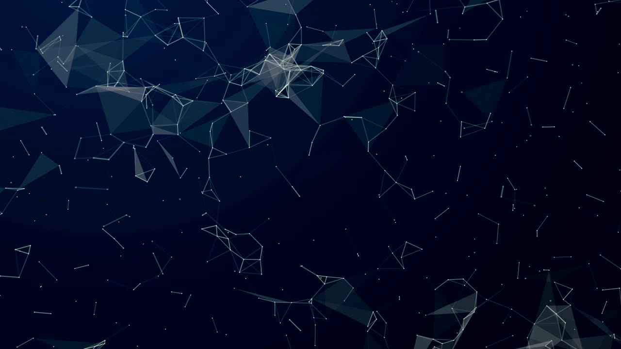 Abstract background with geometric lines and dots. Connection and web concept.