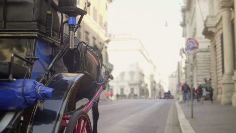 close up shot of moving carriage