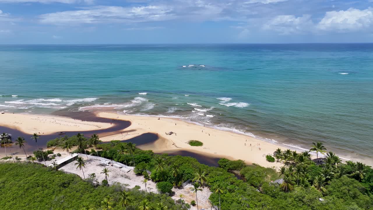 Playa de Trancoso en Trancoso, Bahía, Brasil
