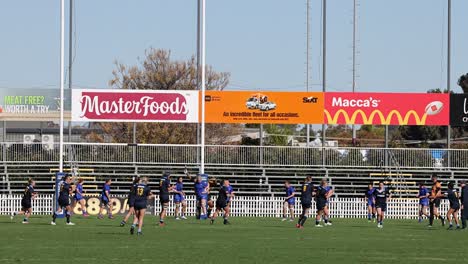 teams compete in a lively soccer match