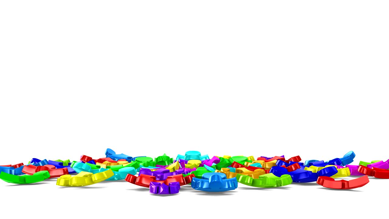 esfera de rompecabezas en fondo blanco. renderizado en 3d aislado