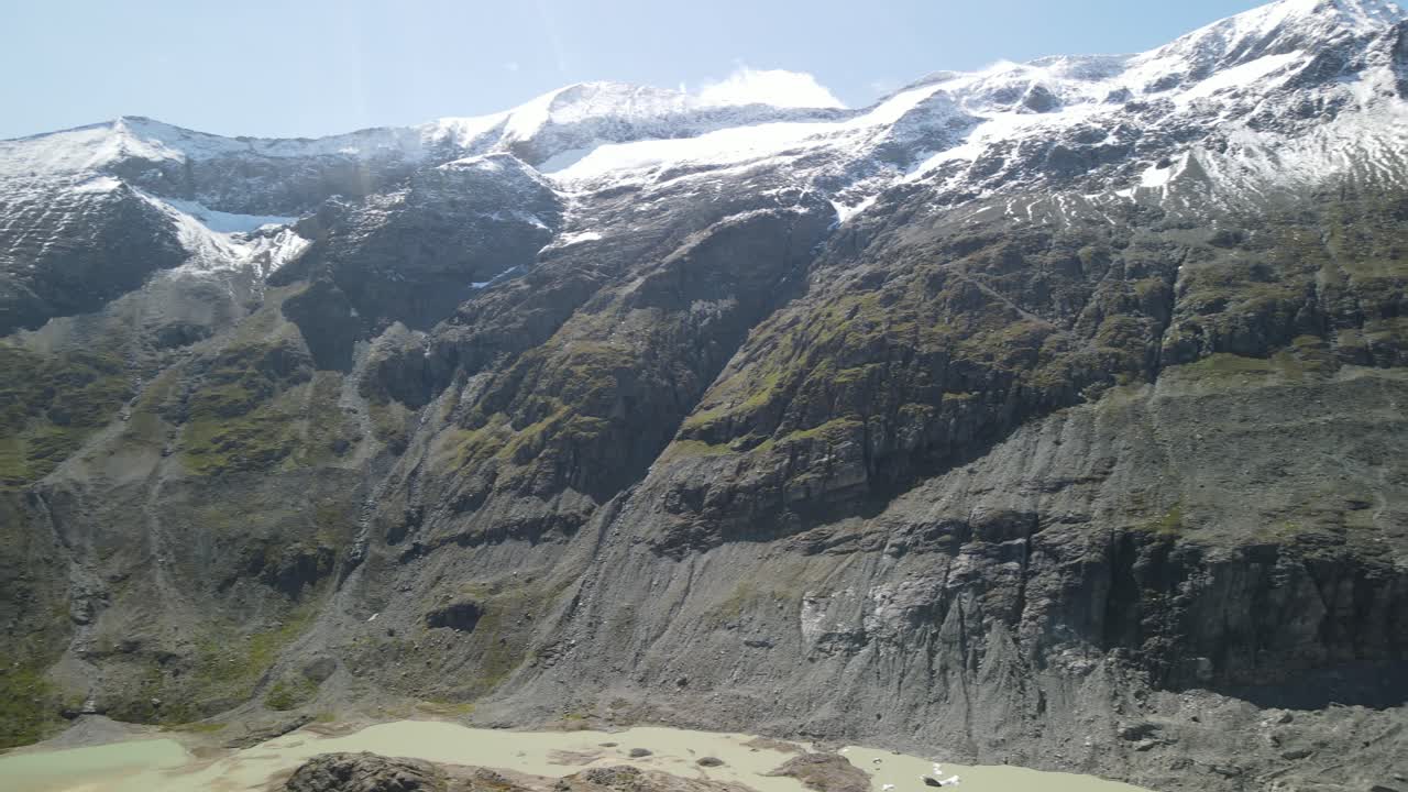 유명한 grosglockner 빙하, pasterze, hohe tauern, 오스트리아 알프스, 오스트리아