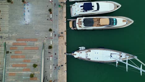 Impresionante-Vista-Aérea-Superior-Vuelo-Puerto-Paseo-Marítimo-Ibiza-Ciudad-España