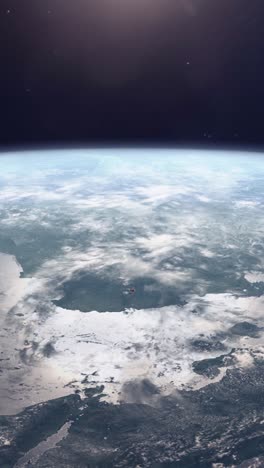 asteroid approaching earth: a dramatic view from space