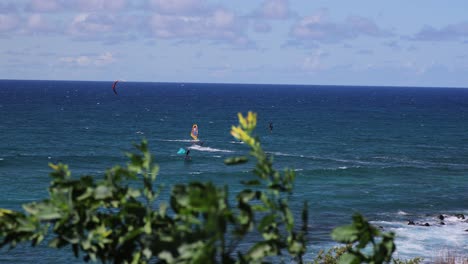 3 wind sports at hookipa beach point, windsurfing, wing foiling, kite surfing