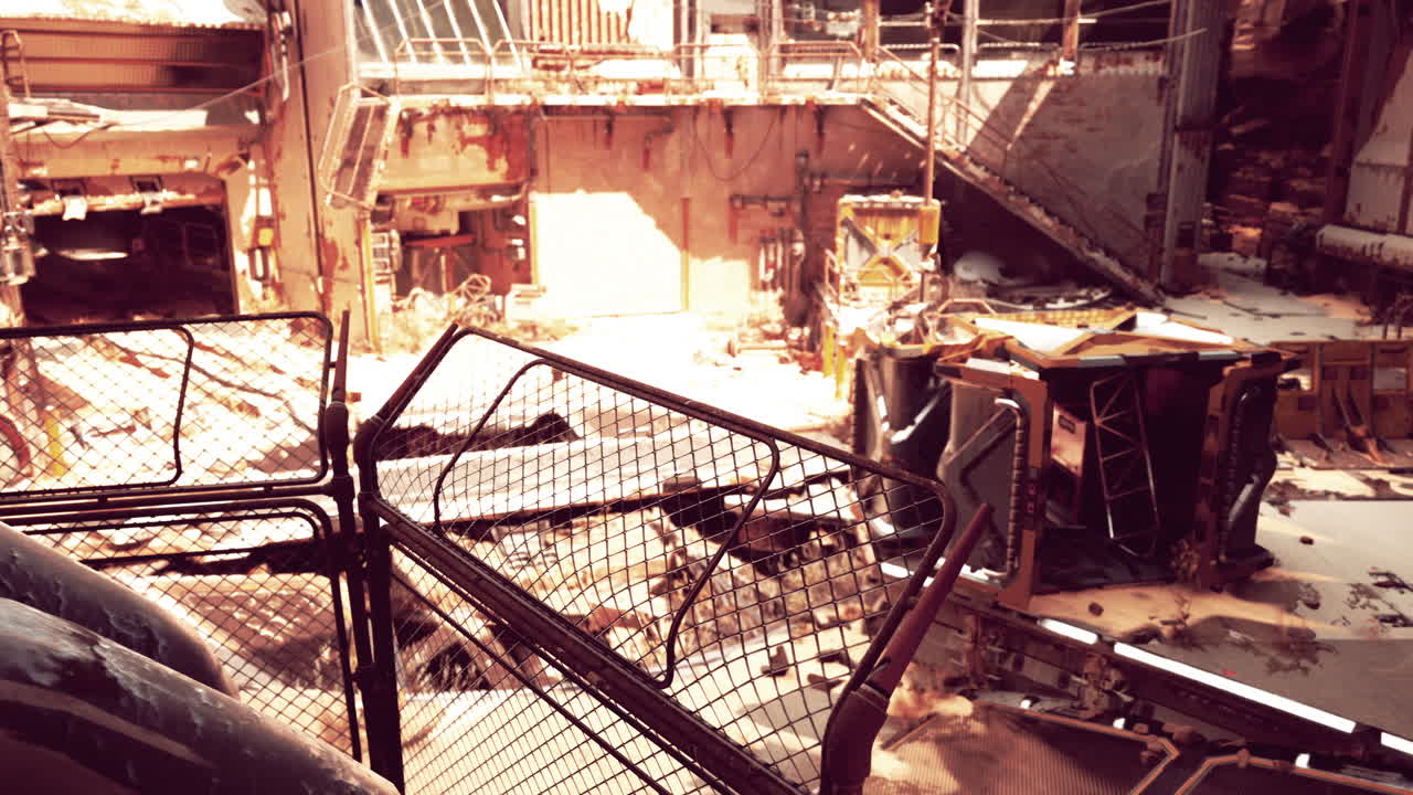 un edificio en ruinas lleno de escombros y escombros